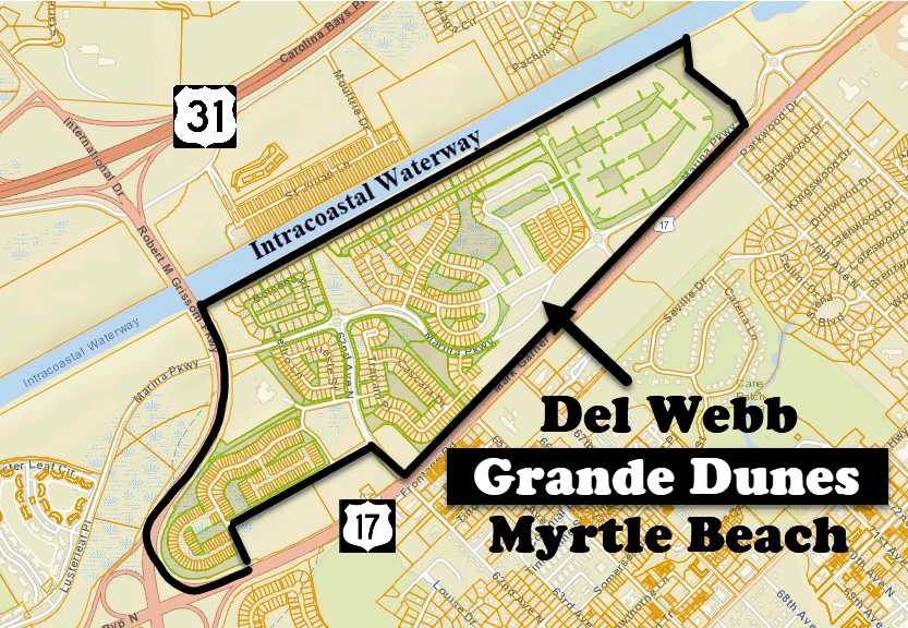 Del Webb at Grand Dunes Myrtle Beach 55 plus community