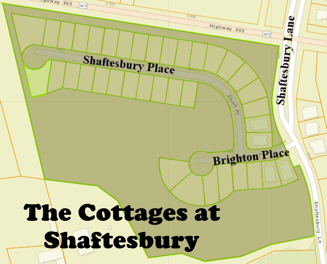 The Cottages at Shaftesbury adult active 55 plus community in Conway.