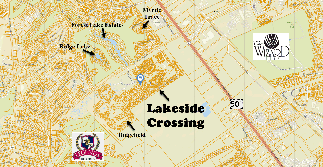 Lakeside Crossing new home community in Conway